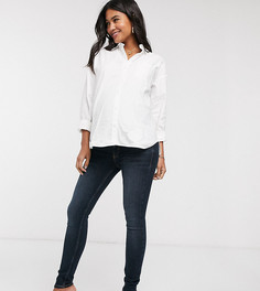 Темно-синие джинсы скинни со вставкой для живота River Island Maternity-Синий