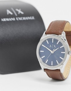 Часы с коричневым ремешком Armani Exchange-Коричневый