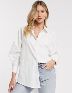 Белая рубашка с пышными рукавами Vero Moda-Белый