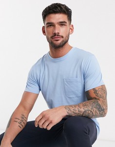 Базовая футболка с карманом Threadbare-Синий