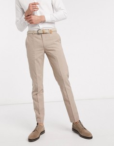 Узкие однотонные брюки Harry Brown-Светло-бежевый