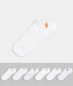 Набор из 6 пар спортивных носков Polo Ralph Lauren-Белый