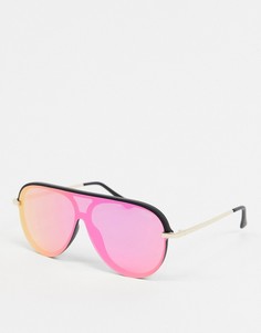 Фиолетовые солнцезащитные очки-авиаторы Quay-Фиолетовый