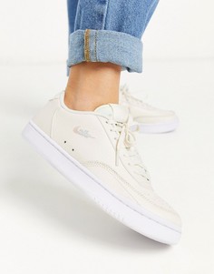 Кремовые кроссовки Nike Court Vintage-Кремовый