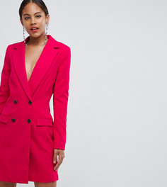 Удлиненный блейзер ASOS TALL Tailored-Розовый