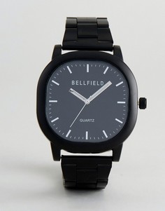 Черные часы с квадратным циферблатом Bellfield-Черный