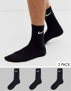 3 пары черных носков Nike Training-Черный
