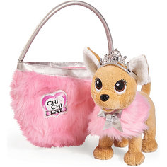 Плюшевая собачка Simba Chi Chi Love "Принцесса с пушистой сумкой", 20 см