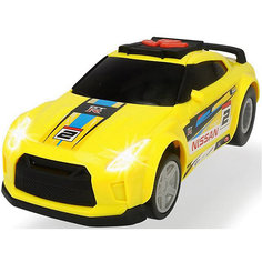 Машинка Dickie Toys "Рейсинговый автомобиль Nissan GTR", 25,5 см, свет и звук