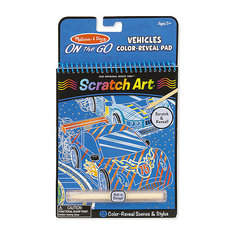 Цветная книга Melissa & Doug Scratch Art Транспорт