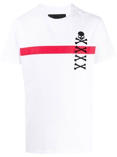 Philipp Plein футболка с вышивкой Skull