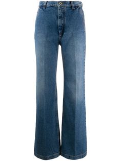 Loewe расклешенные джинсы с завышенной талией
