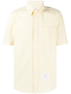 Thom Browne полосатая рубашка из сирсакера