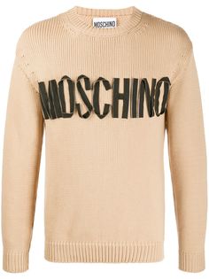 Moschino трикотажный джемпер с логотипом