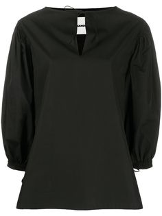 Jil Sander блузка с пышными рукавами