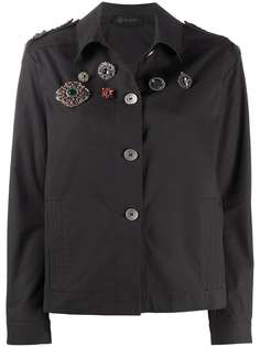 Mr & Mrs Italy куртка с декором в виде брошей и нашивкой-логотипом