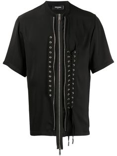 Dsquared2 футболка со шнуровкой и молнией