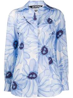 Jacquemus рубашка La Chemise Valensole с открытой спиной
