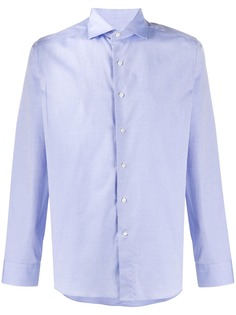 Canali рубашка с косым воротником