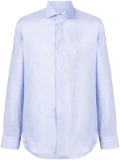 Canali рубашка с косым воротником