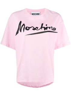 Moschino футболка оверсайз с логотипом