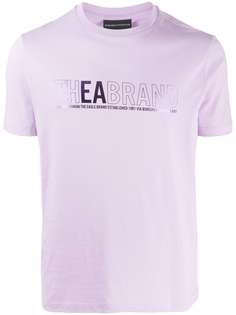 Emporio Armani graphic-print crew neck T-shirt