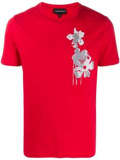 Emporio Armani floral-print crew neck T-Shirt