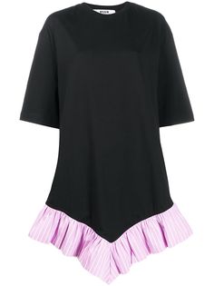 MSGM платье-футболка с оборками