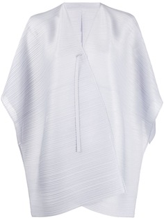 Pleats Please Issey Miyake топ с запахом и складками
