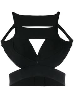 Rick Owens укороченный топ с запахом