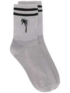MSGM носки с полосками и пальмовым принтом