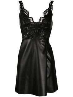 Ermanno Scervino платье мини из искусственной кожи