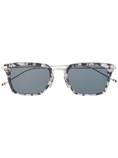 Thom Browne Eyewear солнцезащитные очки черепаховой расцветки
