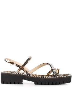 Jimmy Choo сандалии Desi со змеиным принтом
