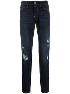 Philipp Plein джинсы кроя слим с эффектом потертости