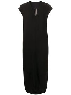 Rick Owens платье миди с V-образным вырезом