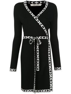 DVF Diane von Furstenberg платье с запахом и V-образным вырезом