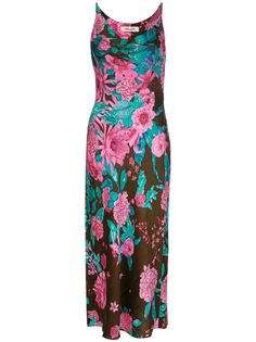 DVF Diane von Furstenberg жаккардовое платье-комбнация Finley