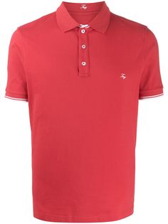 Fay contrast-trim polo shirt