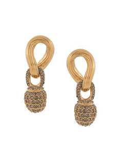Agnona crystal-embellished drop earrings
