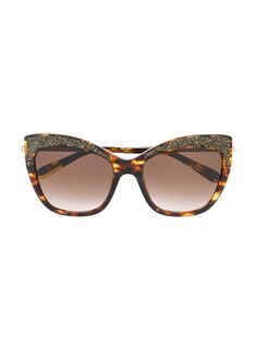 Blumarine encrusted cat-eye sunglasses