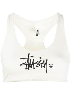 Stussy logo cropped tank top