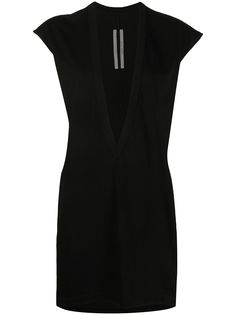 Rick Owens топ из джерси с глубоким V-образным вырезом
