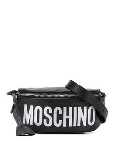Moschino поясная сумка с логотипом