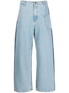 McQ Alexander McQueen широкие джинсы средней посадки