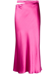 GAUGE81 атласная юбка миди