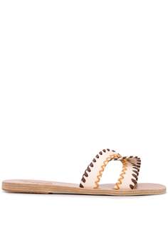 Ancient Greek Sandals шлепанцы Desmos с контрастной строчкой