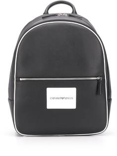 Emporio Armani рюкзак на молнии с нашивкой-логотипом