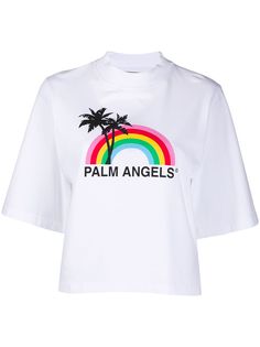 Palm Angels футболка Rainbow с круглым вырезом