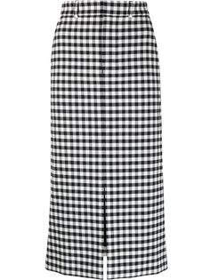 Ami Paris юбка прямого кроя с разрезом спереди